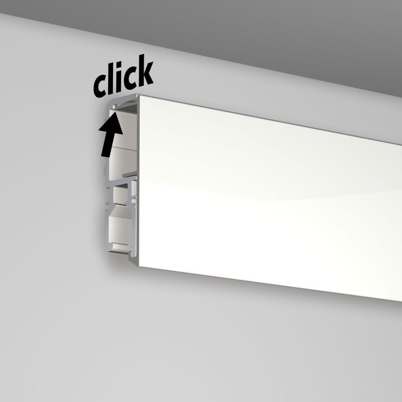 Rail Newly R70 200 cm bianco Museo - appendere quadro nuovo Newly 3 - Cimice Quadro