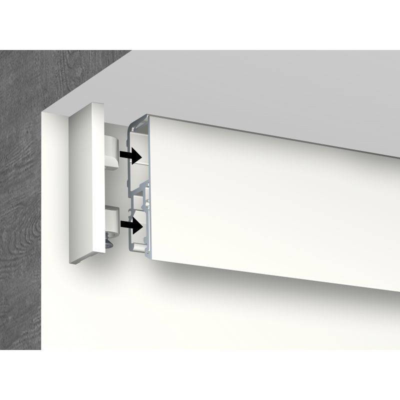 Embout Blanc pour cimaise R70 Museum Line - accrochage cimaise tableau newly Newly 2 - Cimaise Tableau 