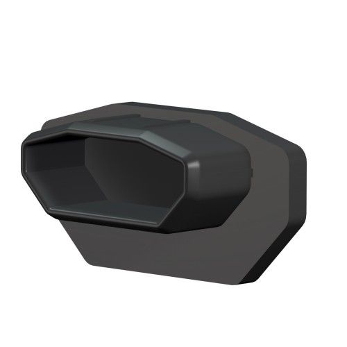 MOSTRA LUCE A LED PER BINARIO CON ESTREMITÀ NERA 2 PEZZI ARTI TEQ 1 - Cimaise Tableau 