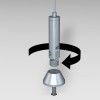 KIT CAVO IN ACCIAIO 2 MM 400 CM FISSO CON CLIP E ARTI TEQ 2 - Cimaise Tableau 