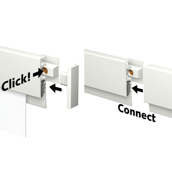 Guardasilla INFORAIL (HARDWARE DE FIJACIÓN Y EXTREMOS DE RAIL INCLUIDOS) ARTI TEQ 9 - Cimaise Tableau 