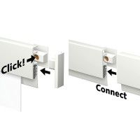 INFORAIL-Stuhlschiene (BEFESTIGUNGSTEILE UND SCHIENENDENDE ENTHALTEN) ARTI TEQ 9 - Cimaise Tableau 