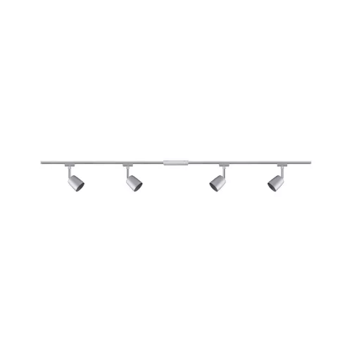 ,URail Spot sur rail Cover Kit de base GU10 max. 4x10W gradable 230V Chrome mat,,,