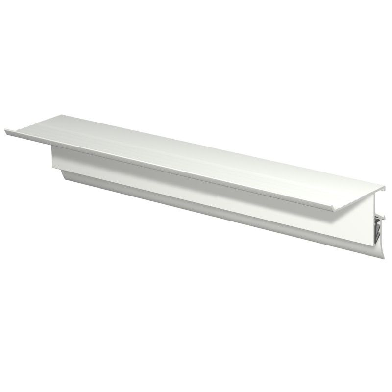 INFO RAIL + WHITE 200 CM (INCLUDES MOUNTING HARDWARE, RAIL ENDS AND 4X MOUSE MAGNETS WHITE) ARTI TEQ 1 - Cimaise Tableau 