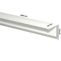 INFO RAIL + WHITE 200 CM (INCLUDES MOUNTING HARDWARE, RAIL ENDS AND 4X MOUSE MAGNETS WHITE) ARTI TEQ 2 - Cimaise Tableau 