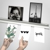 INFO RAIL + BLANC 200 CM (INCLUT MATÉRIEL DE FIXATION, EMBOUTS DE RAIL ET 4X MOUSE MAGNETS BLANC) ARTI TEQ 5 - Cimaise Tableau