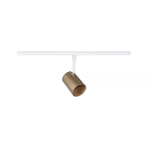 ,URail Spot sur rail Luxe GU10 max. 10W gradable 230V Doré mat,, Blanc signal,