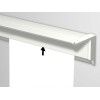 BINARIO INFO + BIANCO 200 CM (COMPRENDE IL KIT DI FISSAGGIO, LE ESTREMITÀ DEL BINARIO E 4X MAGNETI PER MOUSE BIANCHI) ARTI TEQ 1