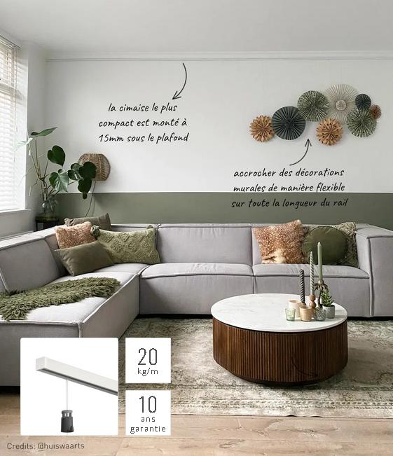 Binario di contorno per quadri - 20 kg/ m