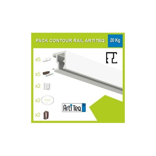 Kit binario per quadri Artiteq Contour Rail da 20 kg
