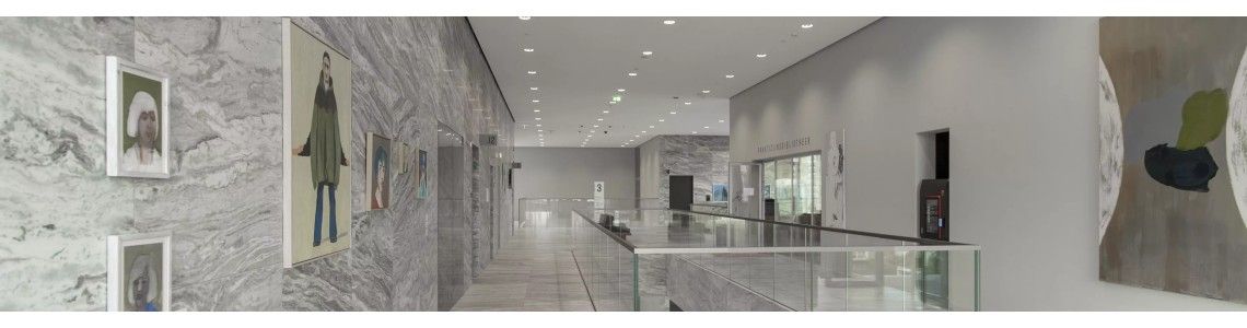 Pratico sistema di binari per quadri CON ASTE