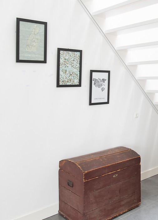 Práctico sistema de rieles para cuadros CON VARILLAS