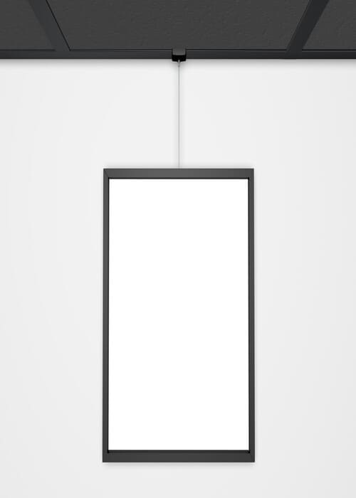 Sistema di binari per quadri per la struttura del soffitto