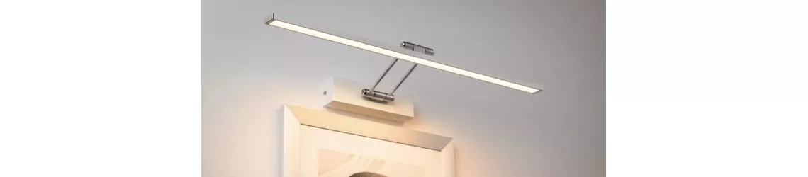 Wall-mounted picture lighting